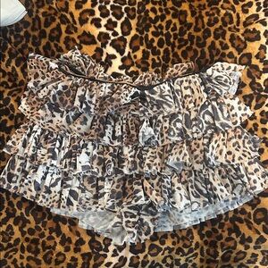 Fashion Nova cheetah print skirt size small